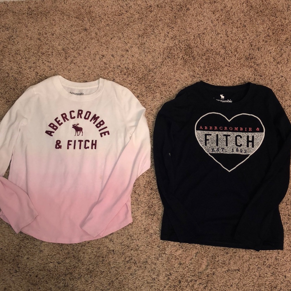 Abercrombie and Fitch Kids long sleeve t-shirts.